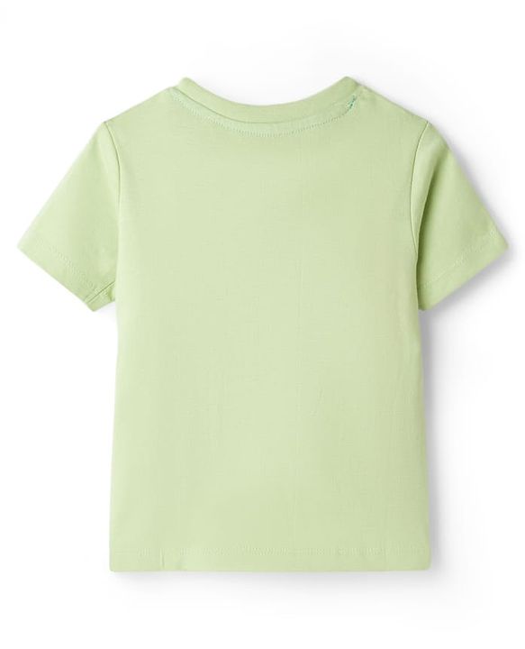 Babyhug  Cotton  Knit Half Sleeves T-Shirt with Dino Print - Multicolor