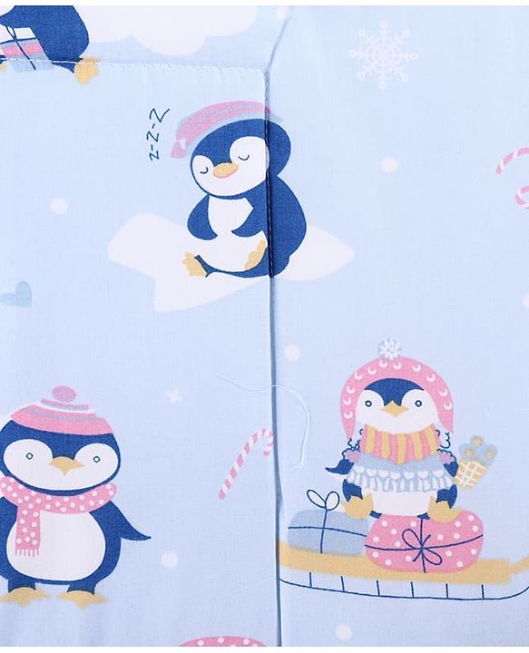 Babyhug Diaper Changing Mat Set of 3 with Removable Waterproof Dry Sheet Penguin Print -Green| Soft & Breathable| Absorbent Top Layer| Leakproof| Reusable| Quick Dry| Travel Friendly| Machine Washable