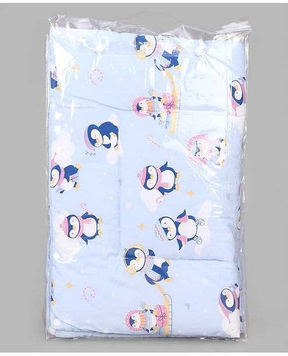 Babyhug Diaper Changing Mat Set of 3 with Removable Waterproof Dry Sheet Penguin Print -Green| Soft & Breathable| Absorbent Top Layer| Leakproof| Reusable| Quick Dry| Travel Friendly| Machine Washable