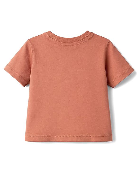 Babyhug Cotton Knit T-Shirt with Graphics Half Sleeves Round Neck Multi Color 6-9 Months