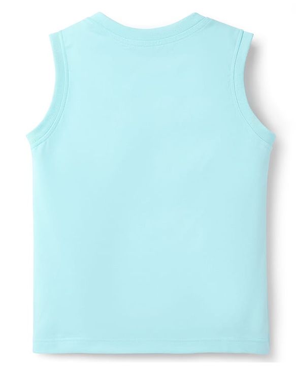 Babyhug Cotton Knit Sleeveless T-Shirt with Graphic Print Multi Color 6-9 Months