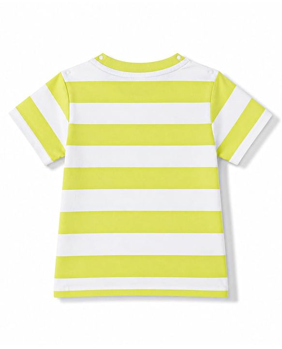 Babyhug 100% Cotton Knit Half Sleeves Striped T-Shirt -Multicolor