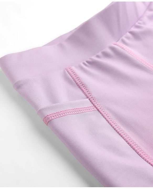 Pine Active Knit Full Length  Leggings With Ombre Effect  - Pink
