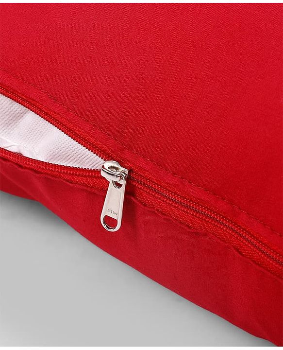 Babyhug 100% Cotton Flexible & Supportive H Shape Maternity Pillow with Extra Support - Maroon | Soft yet Firm | Breathable Fabric | Sleep Feeding & Back Support | Ideal for Pregnant Women | Facilitates Peaceful Sleep | Full body Support