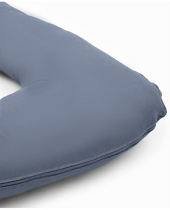 Babyhug 100% Cotton Flexible & Supportive H Shape Maternity Pillow with Extra Support- Grey | Soft yet Firm| Breathable Fabric| Sleep Feeding & Back Support | Ideal for Pregnant Women