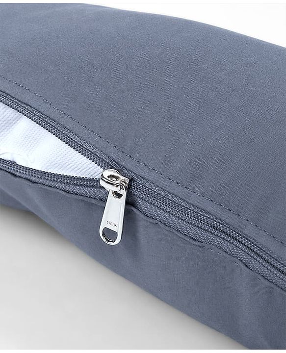 Babyhug 100% Cotton Flexible & Supportive H Shape Maternity Pillow with Extra Support- Grey | Soft yet Firm| Breathable Fabric| Sleep Feeding & Back Support | Ideal for Pregnant Women