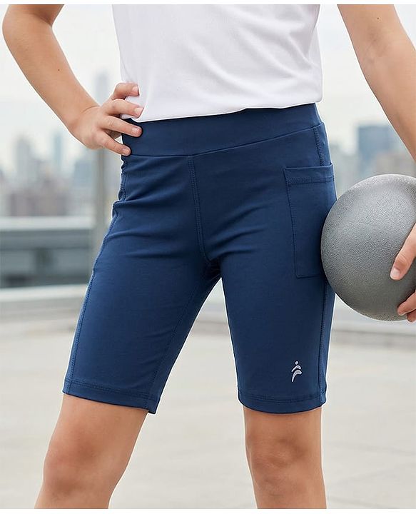 Pine Active Knit Ultra Comfort way Stretch Aero Soft Cycling Shorts Solid Colour - Black