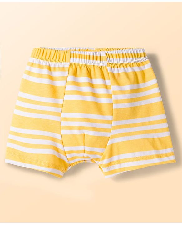 Babyhug 100% Cotton Knit Beach Theme & Striped Trunks Pack Of 3 - Multicolour