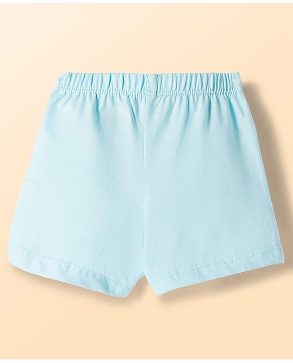 Babyhug 100% Cotton Knit Beach Theme & Striped Trunks Pack Of 3 - Multicolour