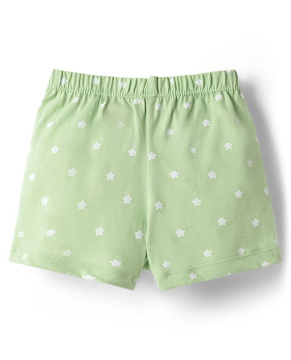 Babyhug 100% Cotton Knit Trunks with Animal & Star Print Pack of 3 - Multicolor