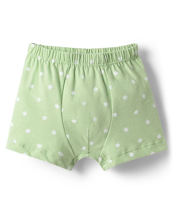 Babyhug 100% Cotton Knit Trunks with Animal & Star Print Pack of 3 - Multicolor