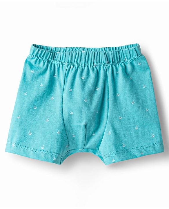 Babyhug 100% Cotton Single Jersey Knit Trunks With Nautical Theme Print Pack of 3 - Multicolor
