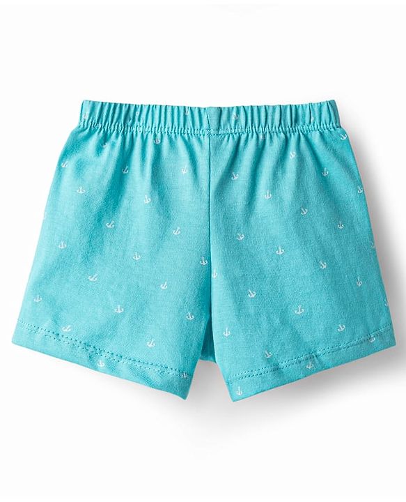 Babyhug 100% Cotton Single Jersey Knit Trunks With Nautical Theme Print Pack of 3 - Multicolor
