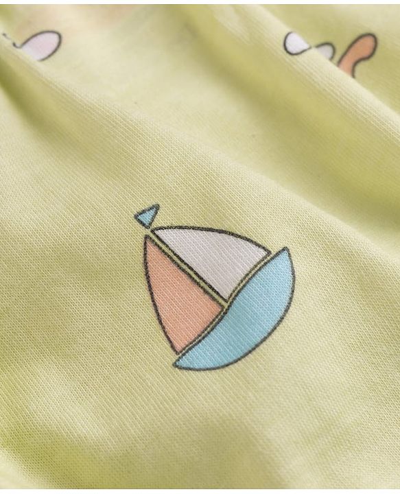 Babyhug 100% Cotton Knit Striped & Sea Life & Nautical Theme Printed Briefs Pack Of 3 - Briefs