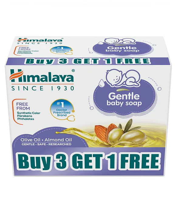 Himalaya Gentle Baby Soap 4x75 g (BUY Get Free)