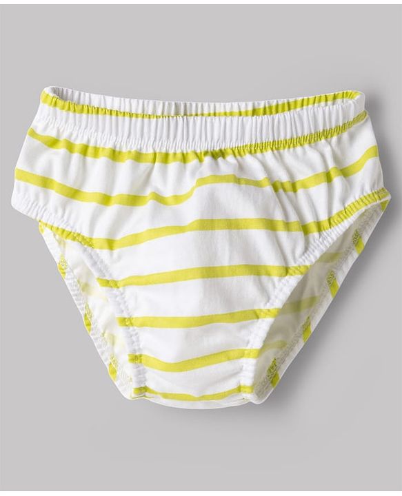 Babyhug 100% Cotton Knit Star Printed Briefs Pack of 3 - Multicolor