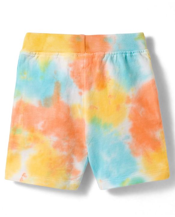Babyhug 100% Cotton Knit Half Sleeves Smile Printed Co-Ords T-Shirt & Shorts Set - Multicolour
