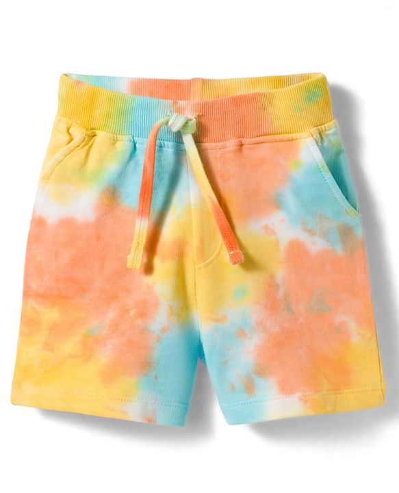 Babyhug 100% Cotton Knit Half Sleeves Smile Printed Co-Ords T-Shirt & Shorts Set - Multicolour