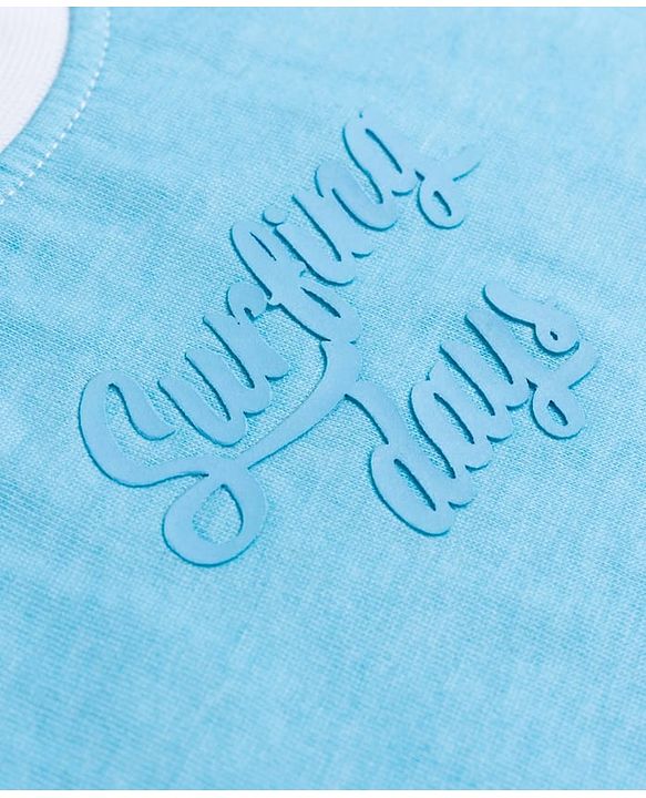 Babyhug Single Jersey Knit Sleeveless T-Shirt & Shorts Set with Beach Theme Print - Blue