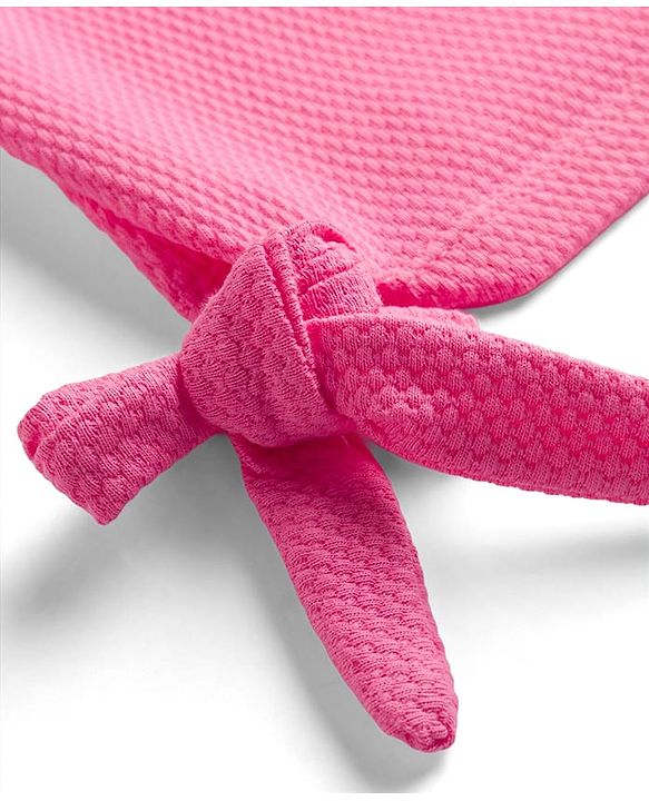 Babyhug Cotton Knit Top with Knot Detailing Pink 6-9 Months