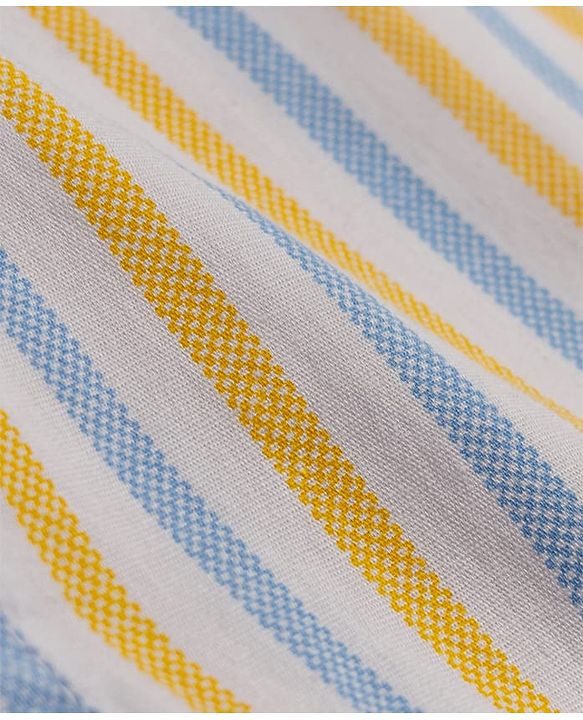 Babyhug Cotton Woven Half Sleeves Striped Shirt - Multicolor