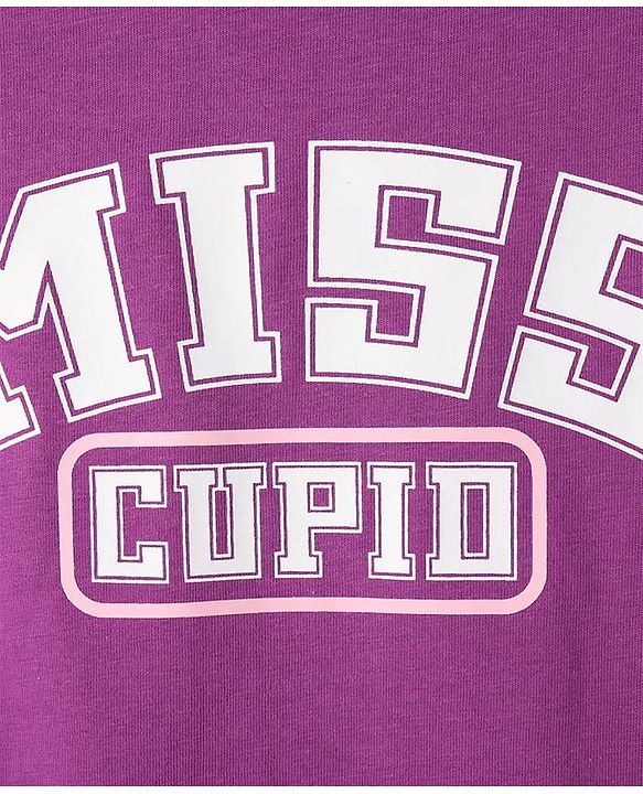 Pine Kids Cotton Knit Half Sleeves T-Shirt With Text Print - Purple