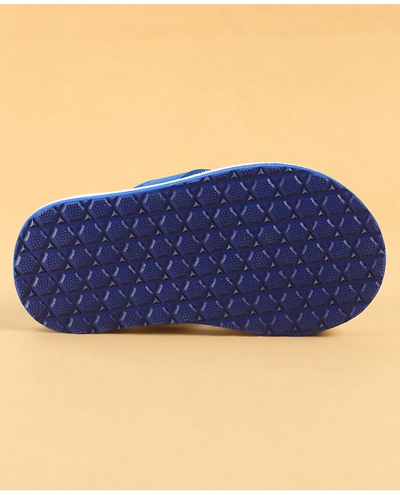 Cute Walk by Babyhug Slip On Aeroplane Printed Flip Flops - Blue