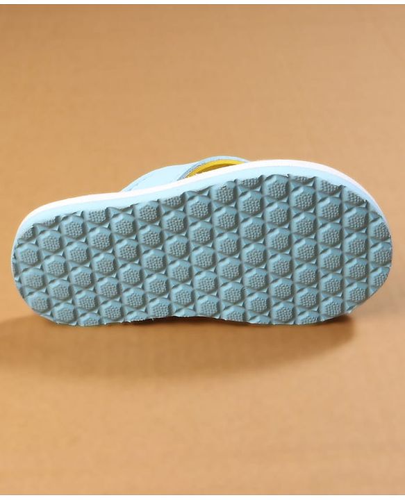 Cute Walk by Babyhug Flip Flops with Bow Print - Blue