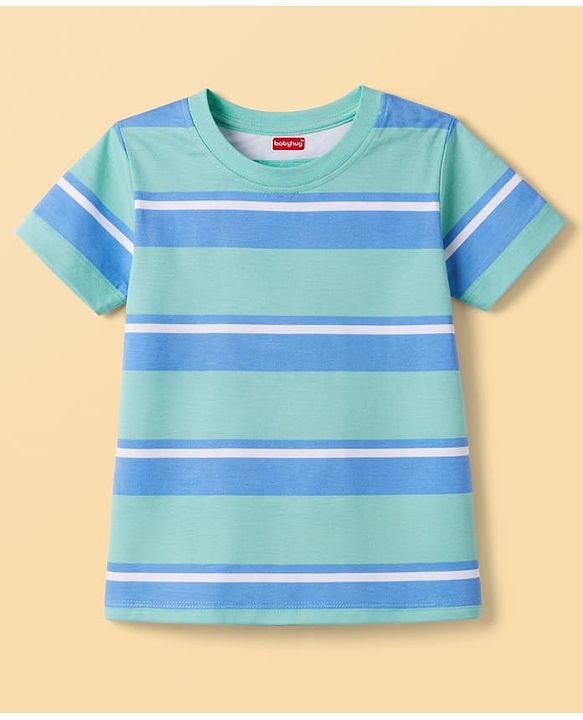Babyhug Cotton Knit T-Shirts Half Sleeves with Graphics Multi Color 6-9 Months Pack of 3