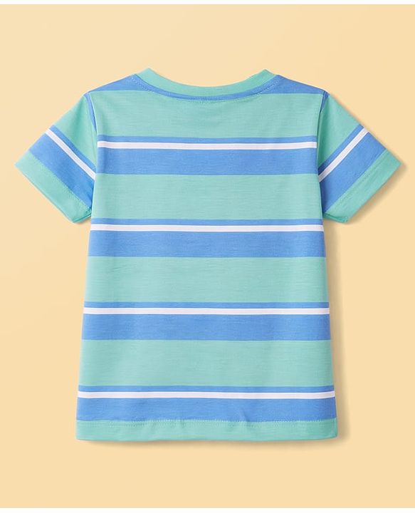 Babyhug Cotton Knit T-Shirts Half Sleeves with Graphics Multi Color 6-9 Months Pack of 3