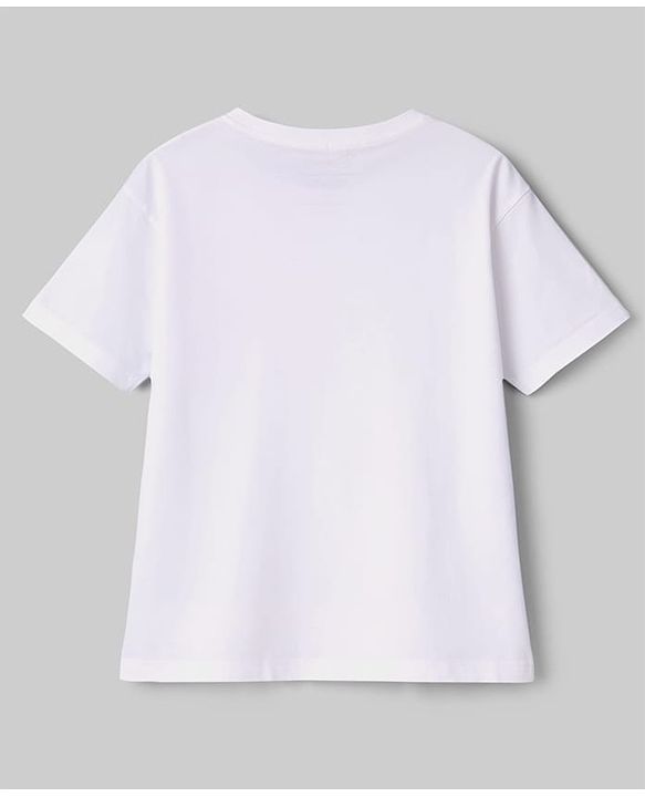 Pine Kids Disney Single Jersey  Knit Half Sleeves T-Shirt With Minnie Mouse & Friends Graphics - White