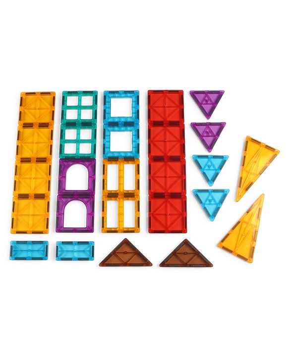 Babyhug Magnetic Tiles for Kid - 26 Pcs| Magnetic Building Blocks| Educational Learning Toy| Learning Educational Brain Toys | Boosts Creativity & Imagination| Strong Durable Magnets| STEAM Learning