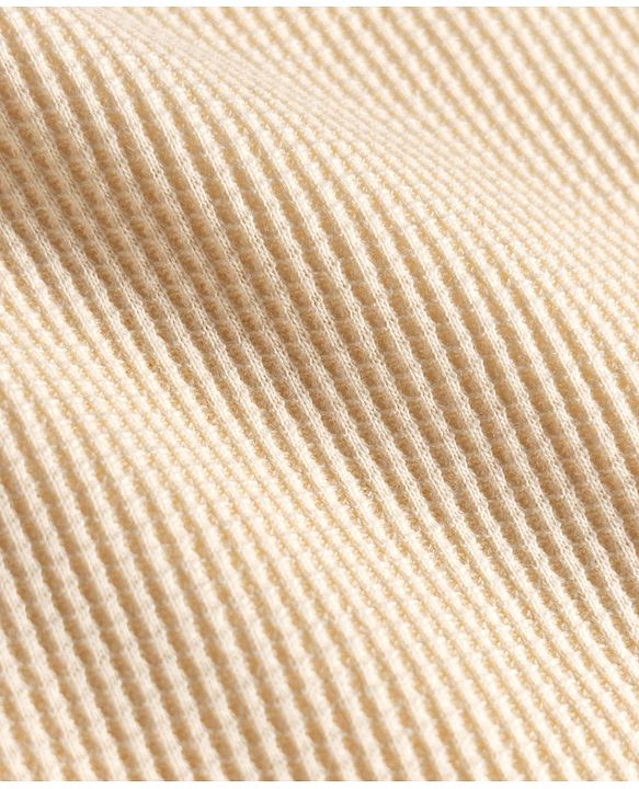 Pine Kids Cotton Knit Puffed Sleeves Peplum Top & Pant Set - Beige & Dark Pink