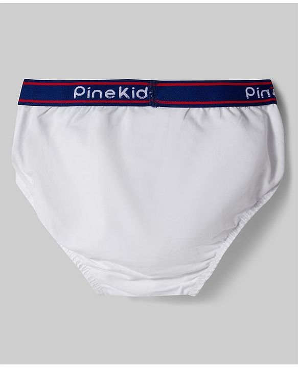 Pine Kids Cotton Elastane Knit Printed Briefs Pack of 3 - Multicolor