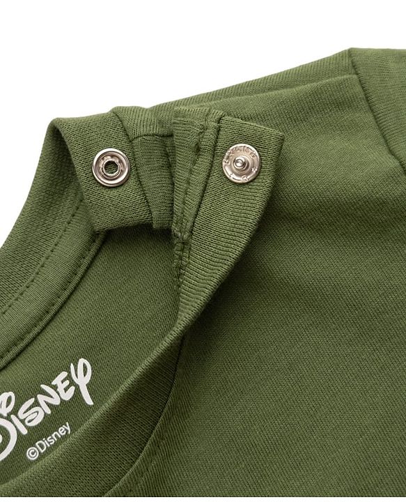 Babyhug Disney Cotton Knit T-Shirt Half Sleeve Round Neck with Winnie the Pooh Graphics Green 6-9 Months