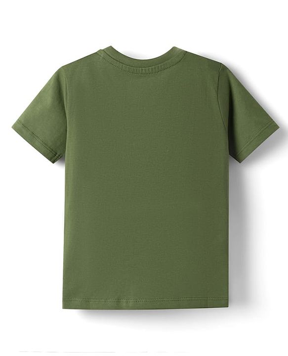 Babyhug Disney Cotton Knit T-Shirt Half Sleeve Round Neck with Winnie the Pooh Graphics Green 6-9 Months
