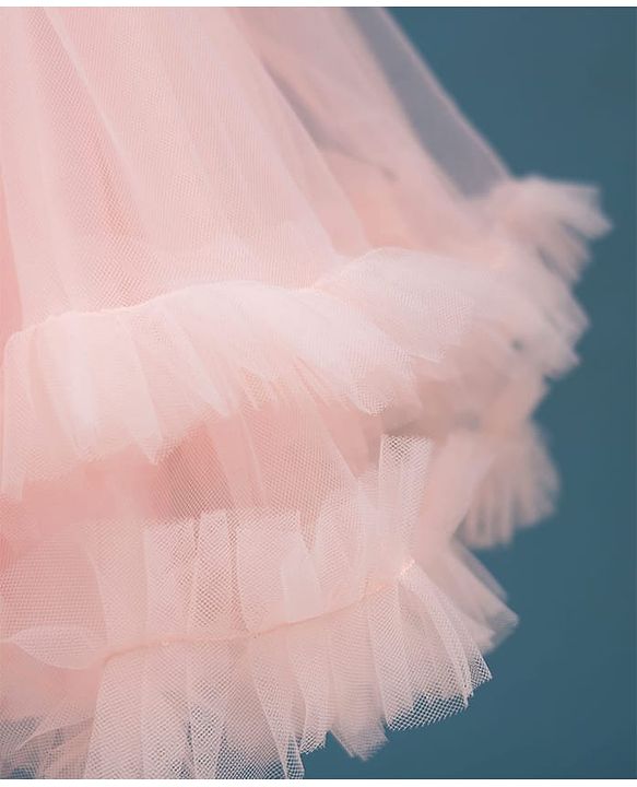 Babyhug Mesh Woven Fit & Flare Party Dress With Sequin Detailing & Corsage - Peach