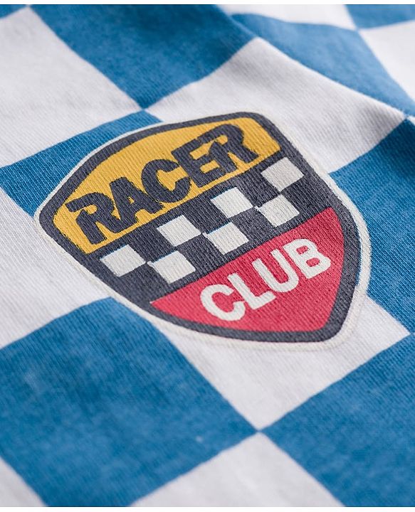 Babyhug Cotton Knit Half Sleeves T-Shirt with Racer Club Print - Multicolor