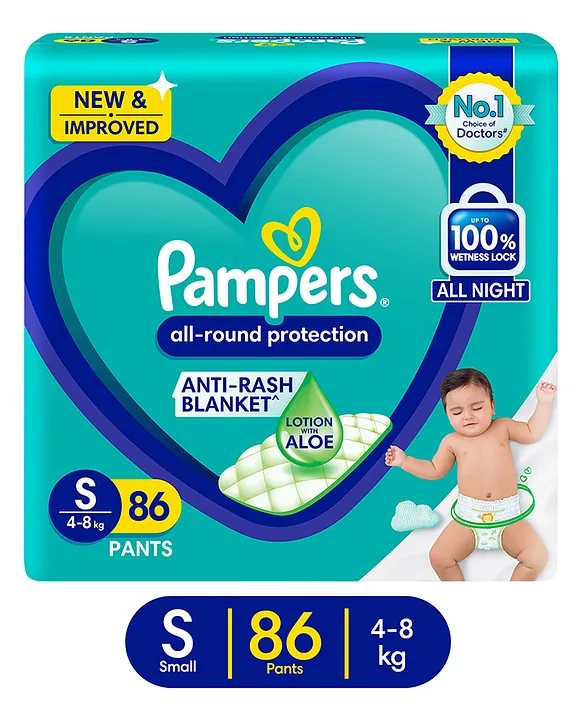 Buy Pampers Active Baby Diaper - Medium 90 pcs Pouch Online at Best Price.  of Rs 1682.01 - bigbasket