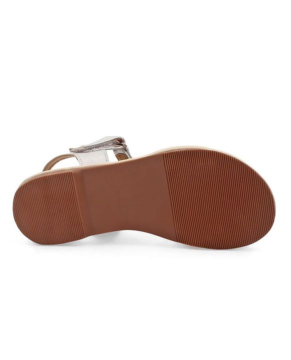 Pine Kids Slip-On Solid Sandals - Silver
