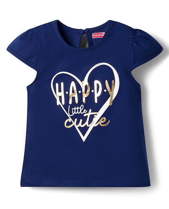 Babyhug Cotton Knit Half Sleeves T-Shirts With Heart & Star Print Pack of 3 - Multicolor