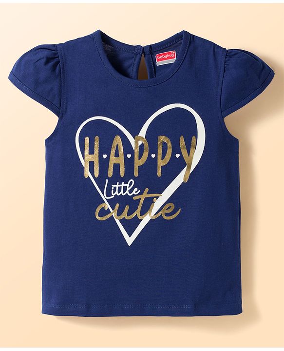 Babyhug Cotton Knit Half Sleeves T-Shirts With Heart & Star Print Pack of 3 - Multicolor