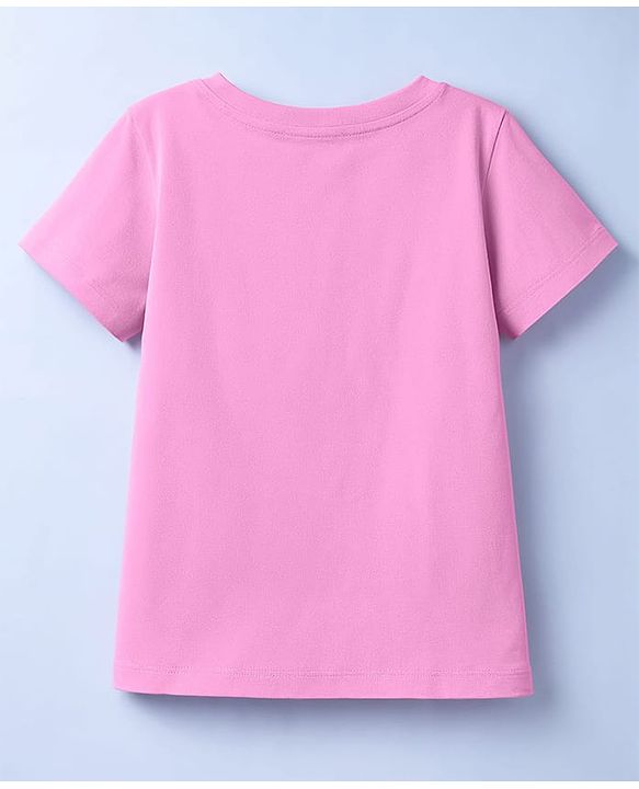Pine Kids Cotton Knit T-Shirt with Graphic Print Pink 4-5 Years