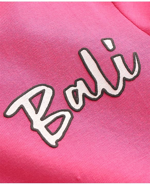 Pine Kids Cotton Knit T-Shirts Round Neck Half Sleeves Pink 4-5 Years