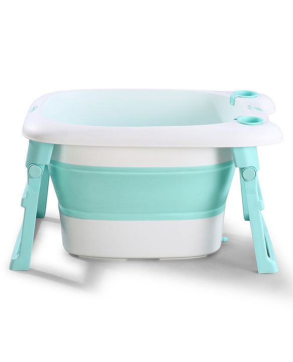 Babyhug 2-in-1 Foldable Baby Bath Tub with Bathing Chair & Soft Cushion - Red| Anti-Slip Base| Space-Saving Design| Comfortable & Safe for Newborns to Toddlers| 0-3 Years