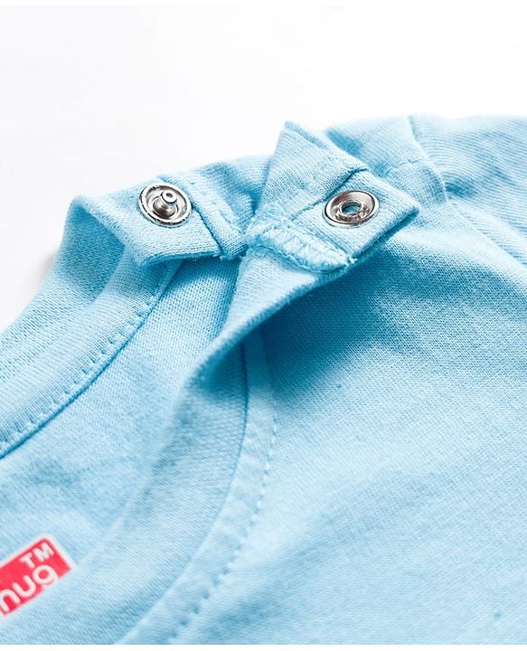 Babyhug Cotton Knit Half Sleeves Striped Text & Sun Printed T-Shirts Pack of 3 - Blue  & White