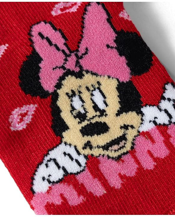 Cute Walk by Babyhug Knit Anti-Bacterial Ankle Length Socks With Disney Character Graphics Pack of 3 - Multicolor