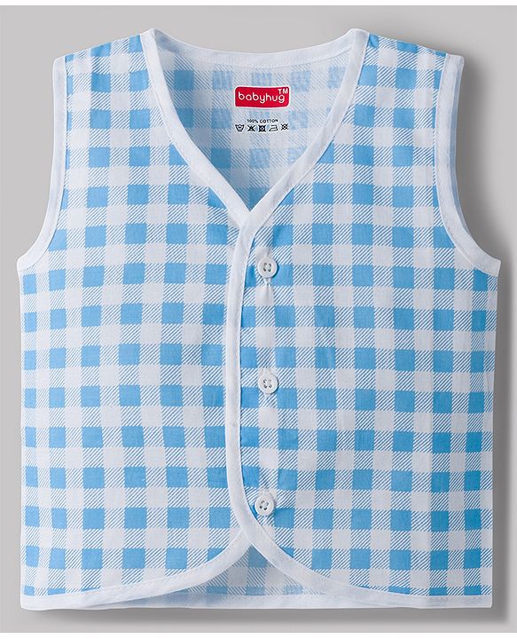 Babyhug 100% Cotton Cambric Woven Sleeveless Front Open Jhablas With Sea Life Print Pack of 3 - Multicolor