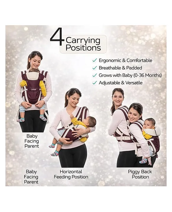 Born Free Baby Carrier - 4-in-1 Adjustable Baby Holder with Easy-to-Use Design | Buy Now with Express International Delivery