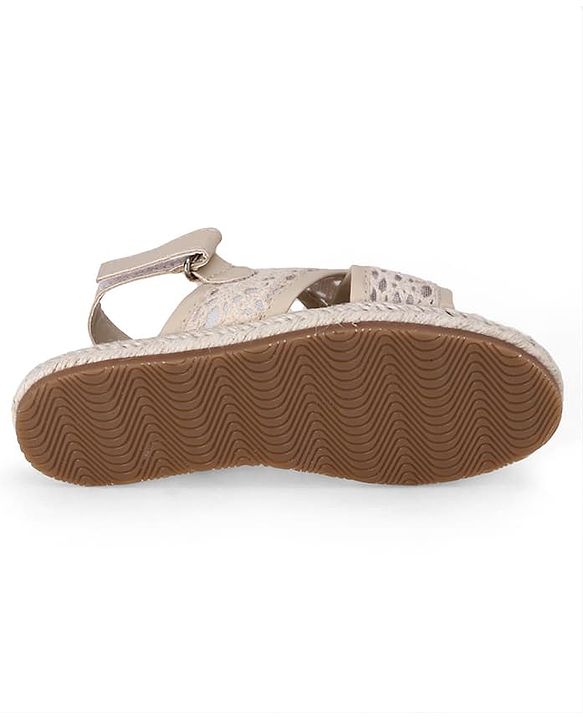 Pine Kids Velcro Closure Sandal - Beige